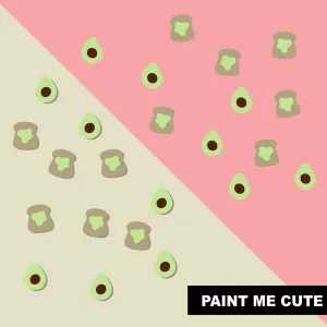 © Breakfast Cuties - Toast and Avocado  10 pair Set
