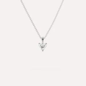 1/2 carat Heart Diamond Pendant Necklace