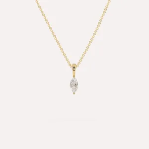 1/4 carat Marquise Diamond Pendant Necklace
