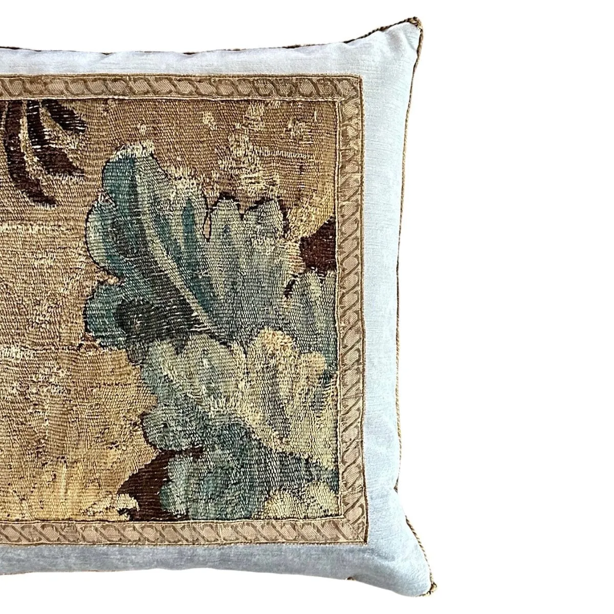 17th Century Flemish Tapestry Fragment (#T031224A | 20 x 20")