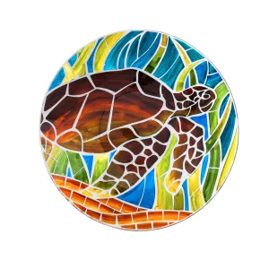18" Art Nouveau Bird Bath, Tortoise,2gb1182