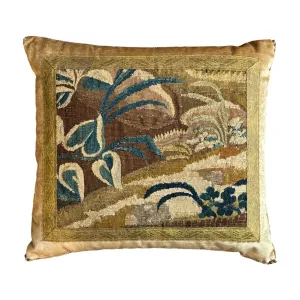 18th C. Tapestry Fragment (#T101523 | 18 1/2 x 20 1/2")