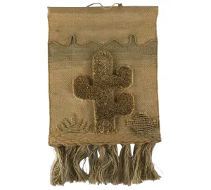 1980s ICA cactus saguaro plant fiber art