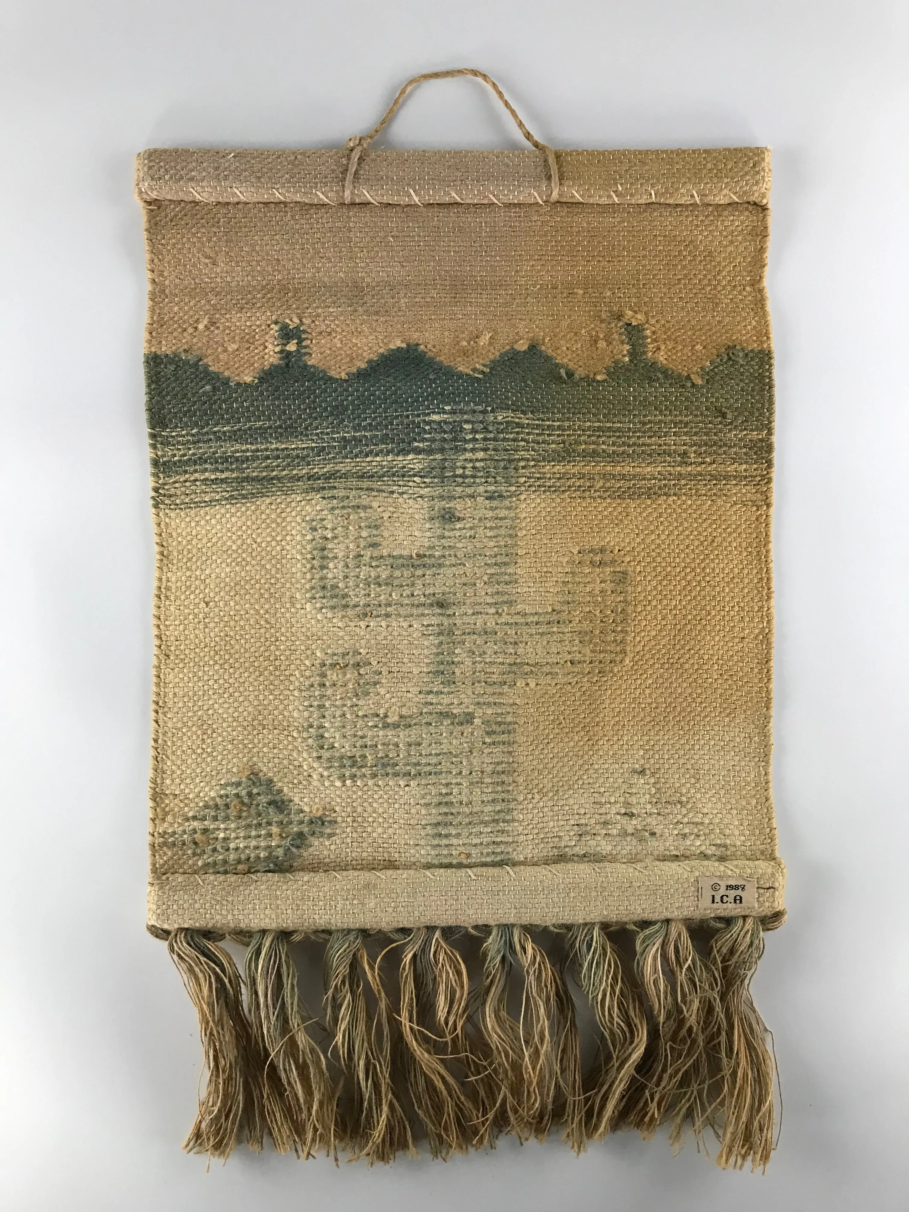 1980s ICA cactus saguaro plant fiber art