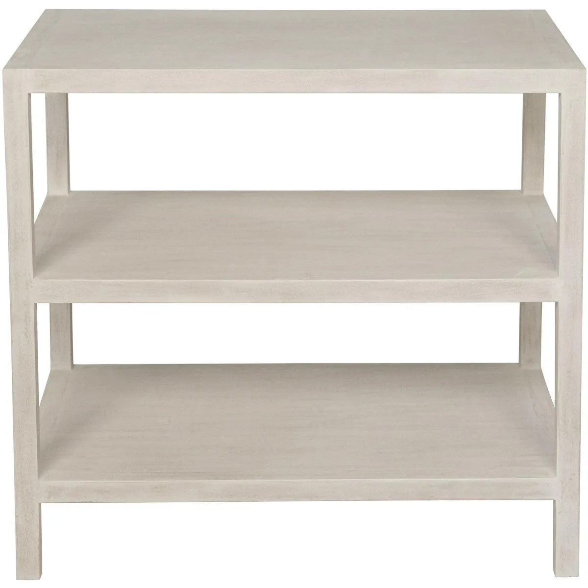 2 Shelf Side Table, White Wash