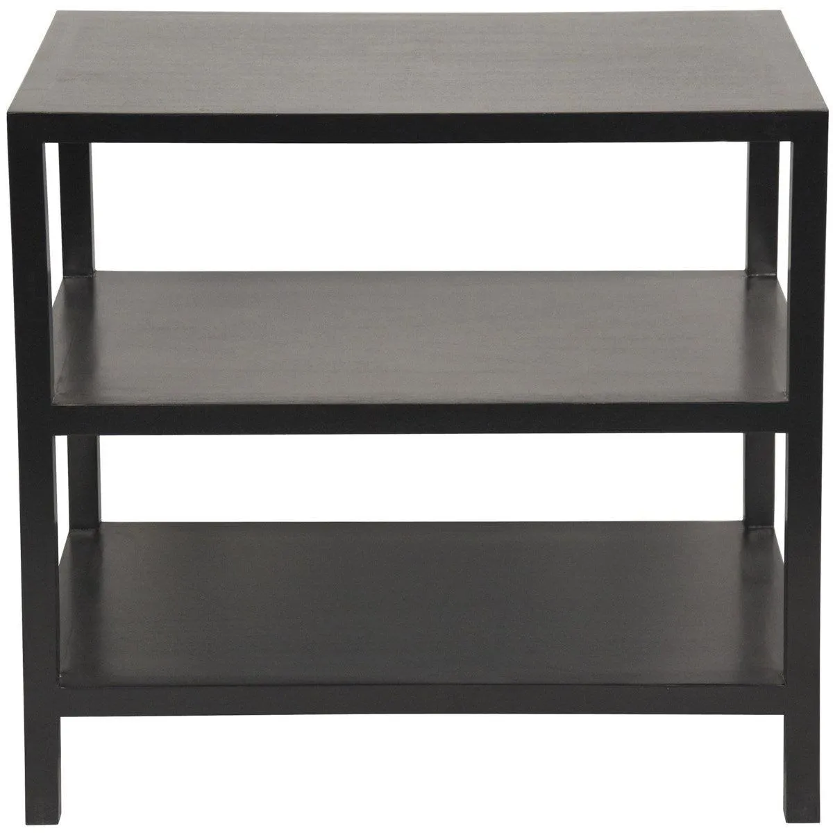 2 Shelf Side Table, White Wash