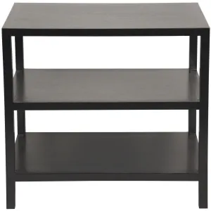 2 Shelf Side Table, White Wash