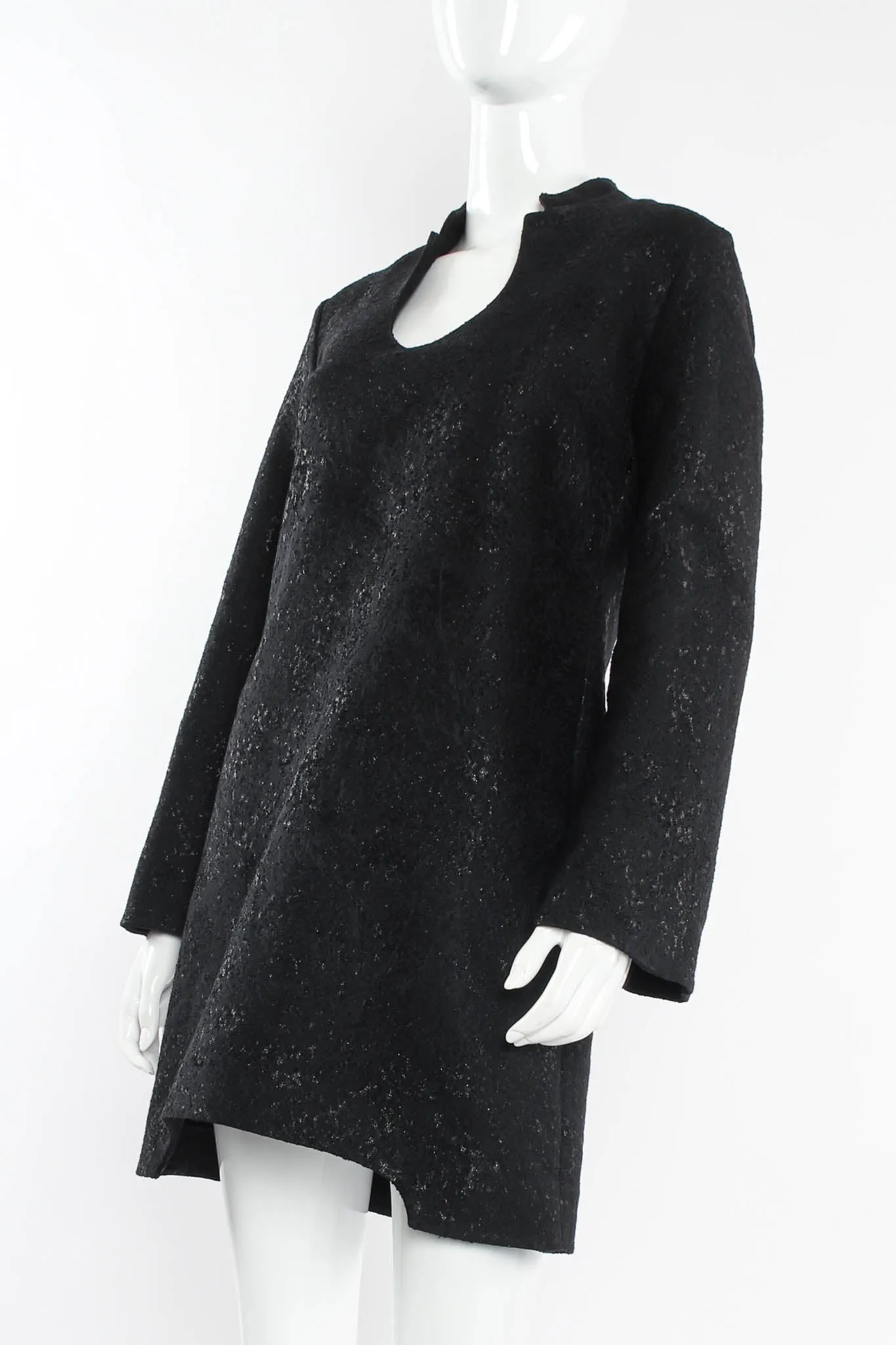 2010 A/W Wool Brocade Shift Dress