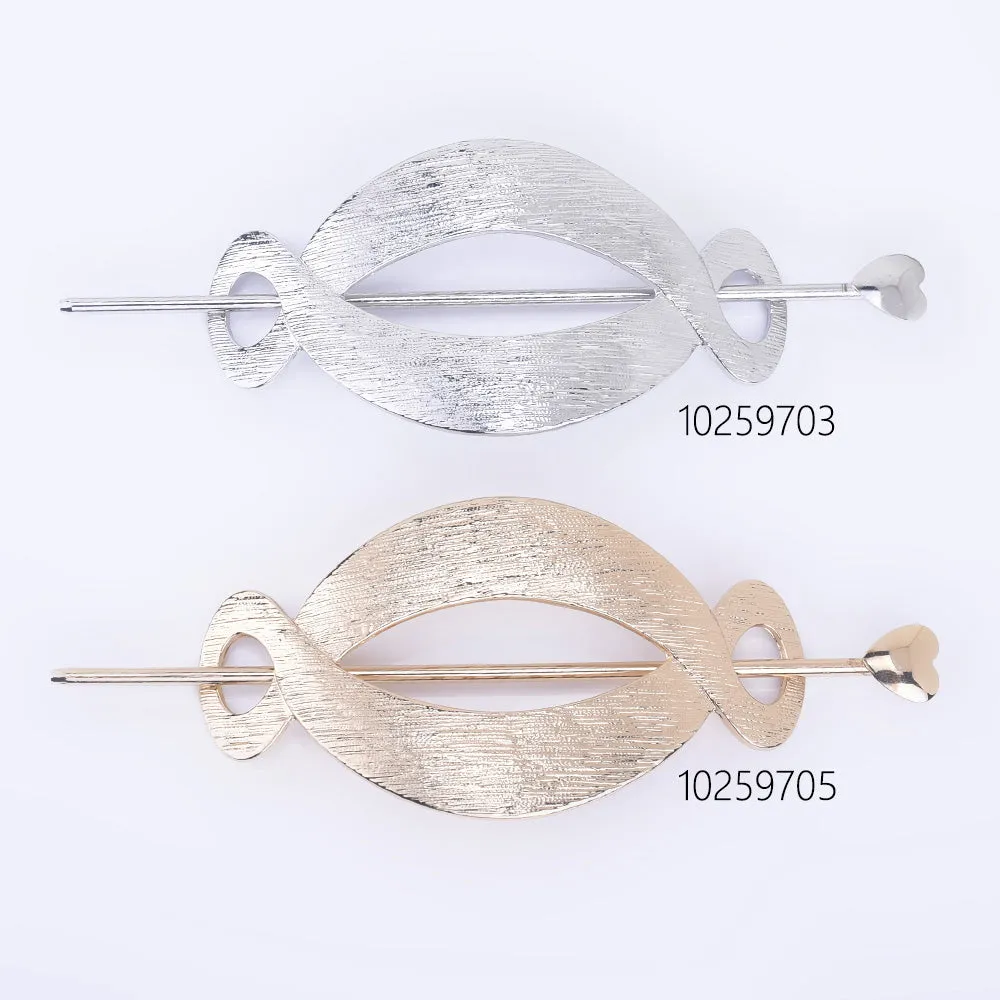3 1/4" Alloy Geometric hair clip Minimalist Hair Clip hair pin Simple Hair Accessory Gift for Her 1pcs 102597