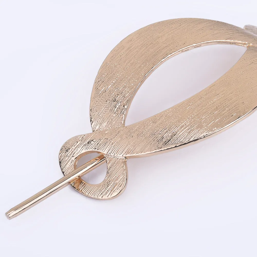 3 1/4" Alloy Geometric hair clip Minimalist Hair Clip hair pin Simple Hair Accessory Gift for Her 1pcs 102597