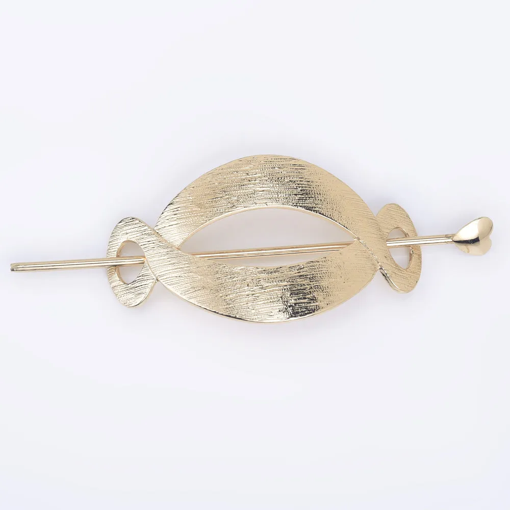 3 1/4" Alloy Geometric hair clip Minimalist Hair Clip hair pin Simple Hair Accessory Gift for Her 1pcs 102597