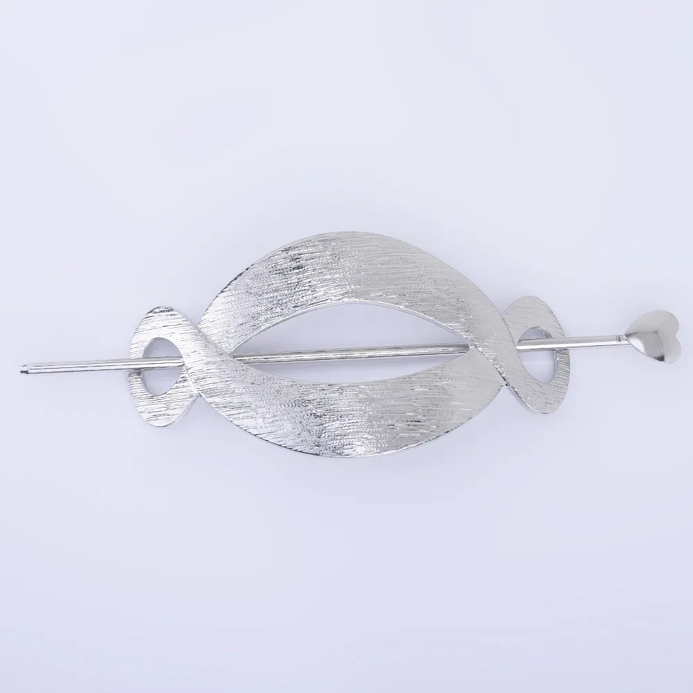 3 1/4" Alloy Geometric hair clip Minimalist Hair Clip hair pin Simple Hair Accessory Gift for Her 1pcs 102597