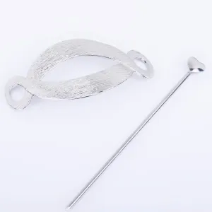 3 1/4" Alloy Geometric hair clip Minimalist Hair Clip hair pin Simple Hair Accessory Gift for Her 1pcs 102597