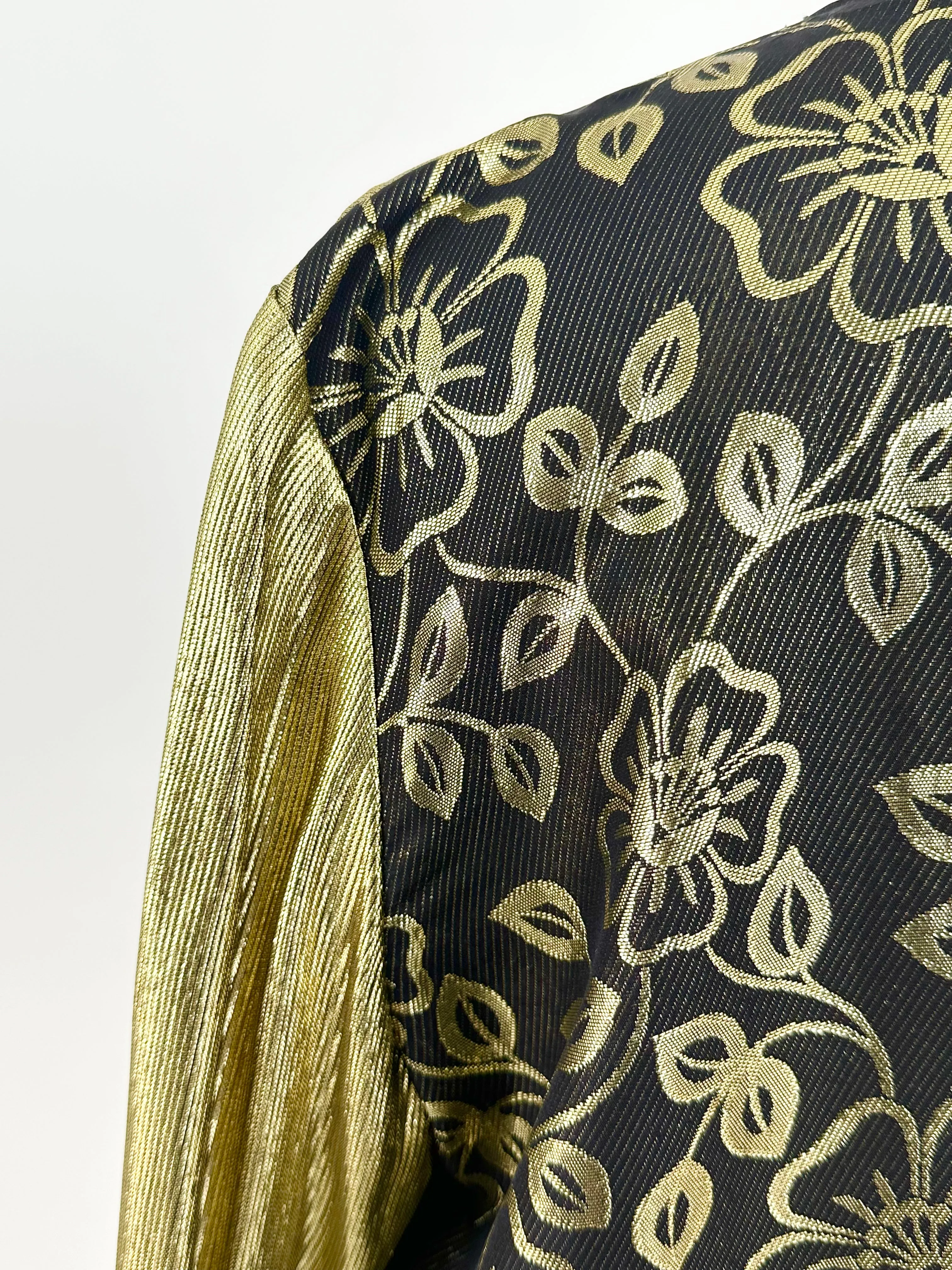 80s Valentino NIGHT Metallic Blouse