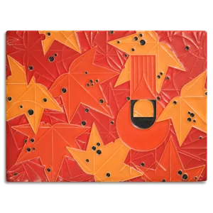 8x6 Under the Sweetgum Tile (Charley Harper) by Motawi Tileworks