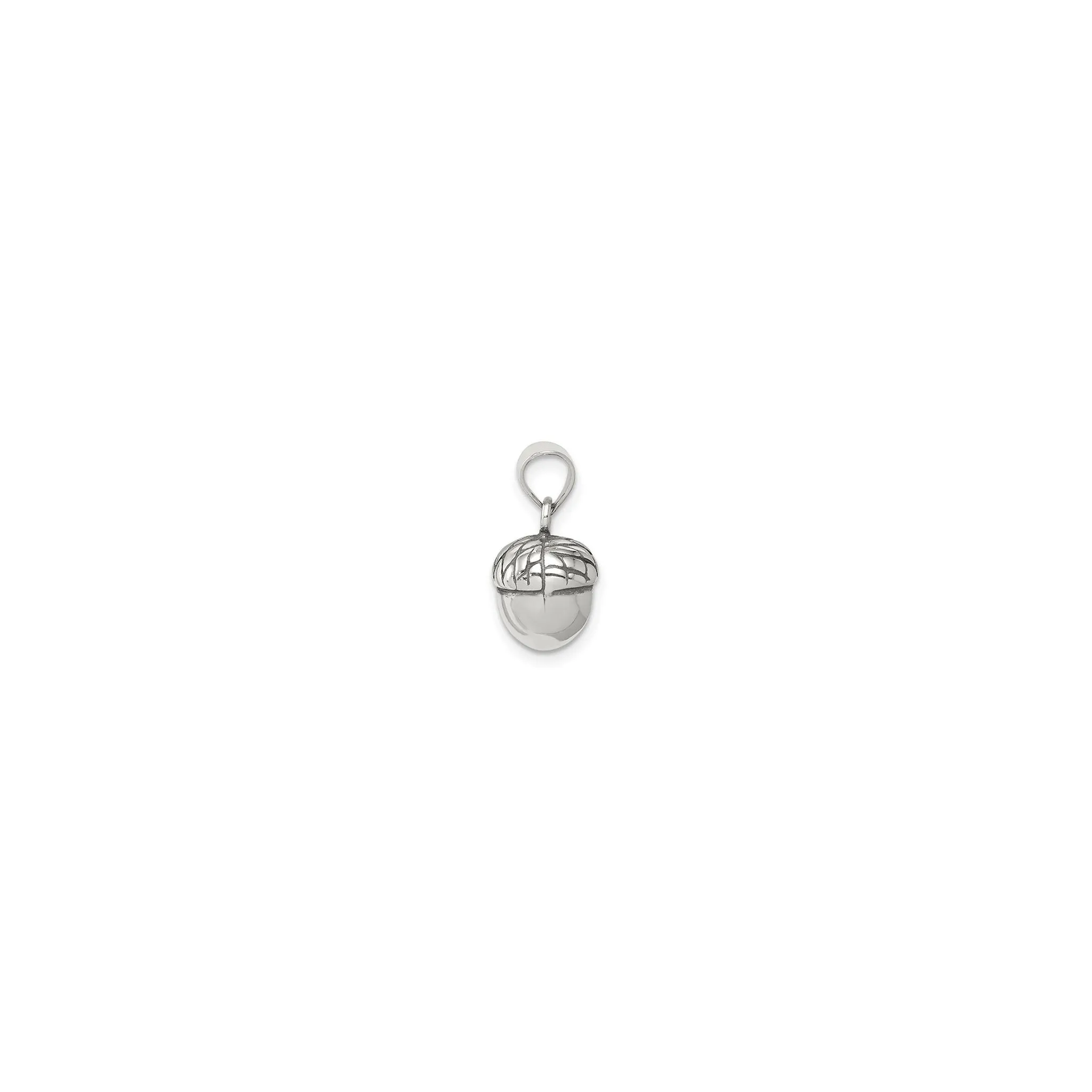 Acorn Antique Finish Pendant (Silver)