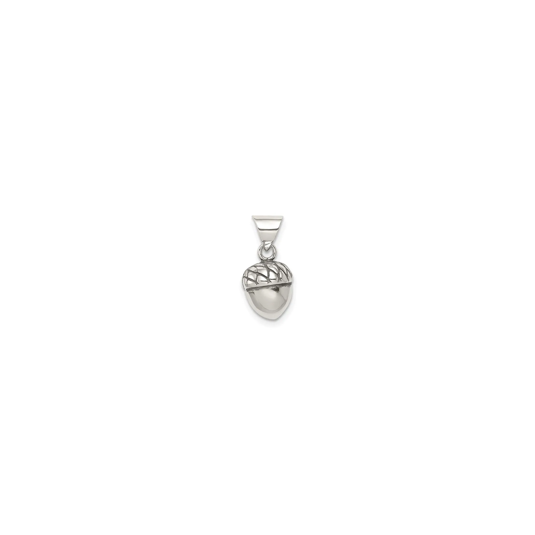 Acorn Antique Finish Pendant (Silver)