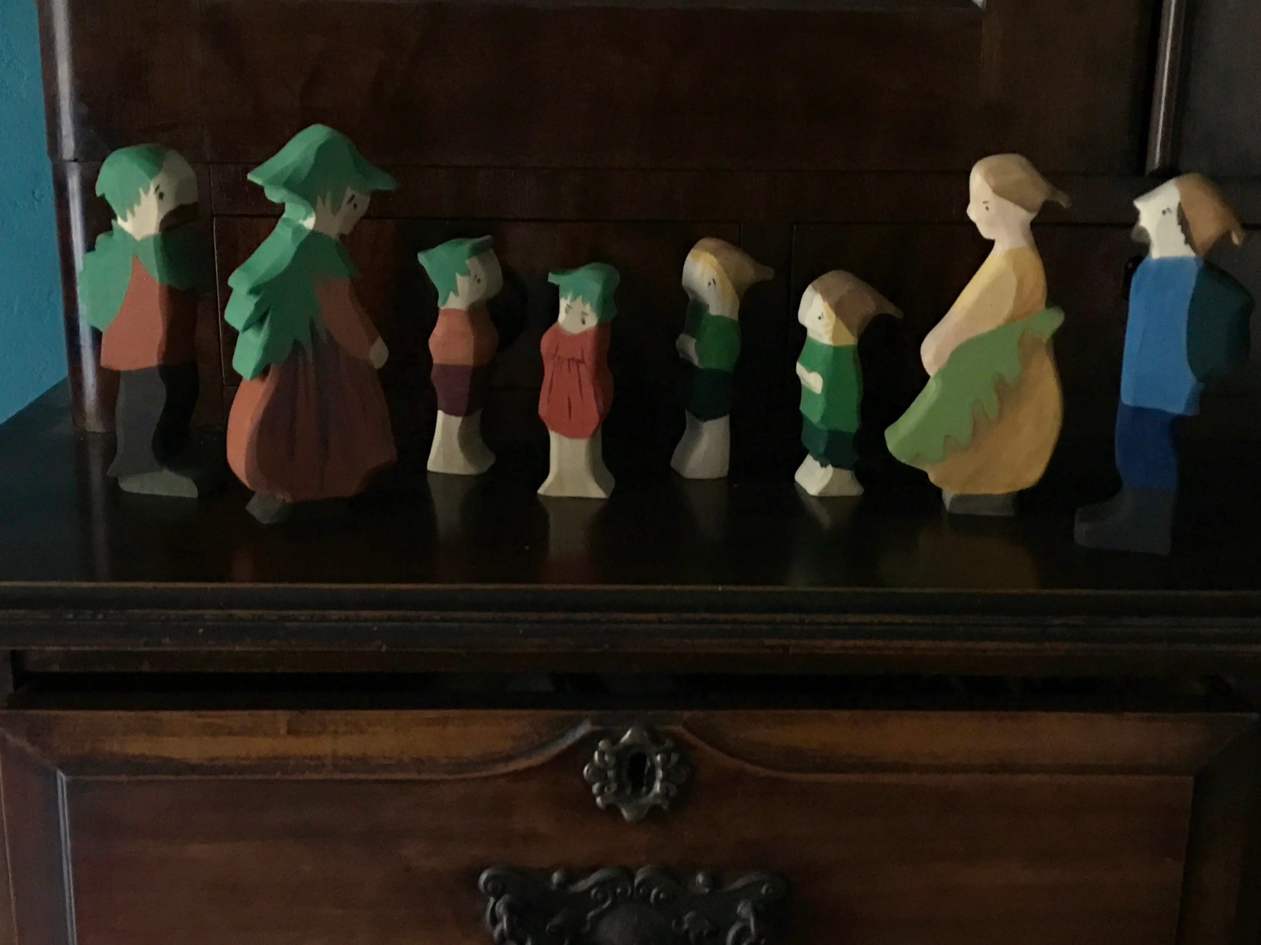 Acorn family | waldorf doll set | "Woody, Hazel and Little Pip" - Elsa Beskow doll