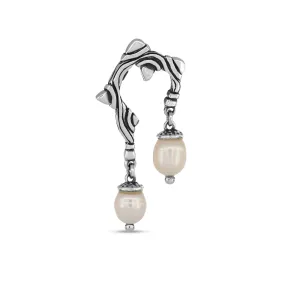 Acorn mono earring