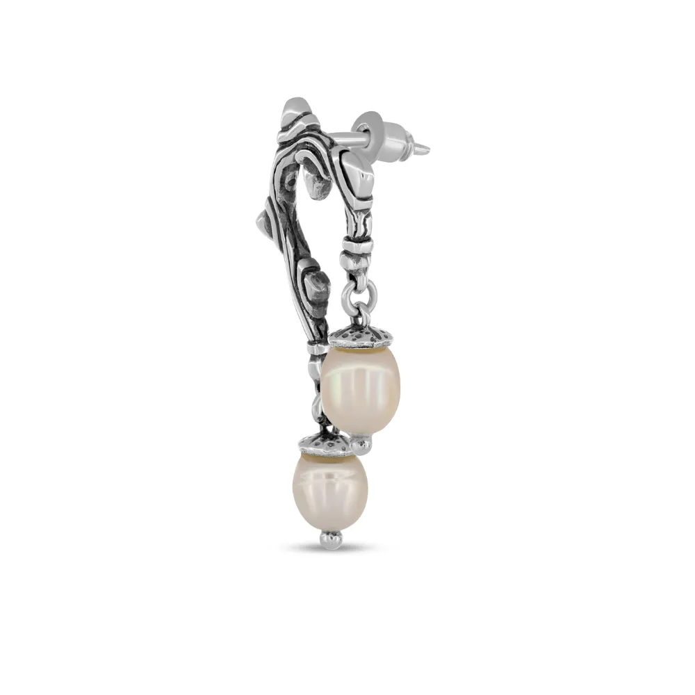 Acorn mono earring