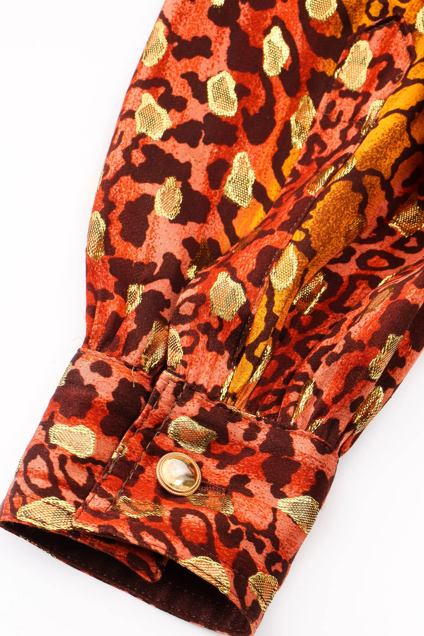 Animal Print Brocade Shirt