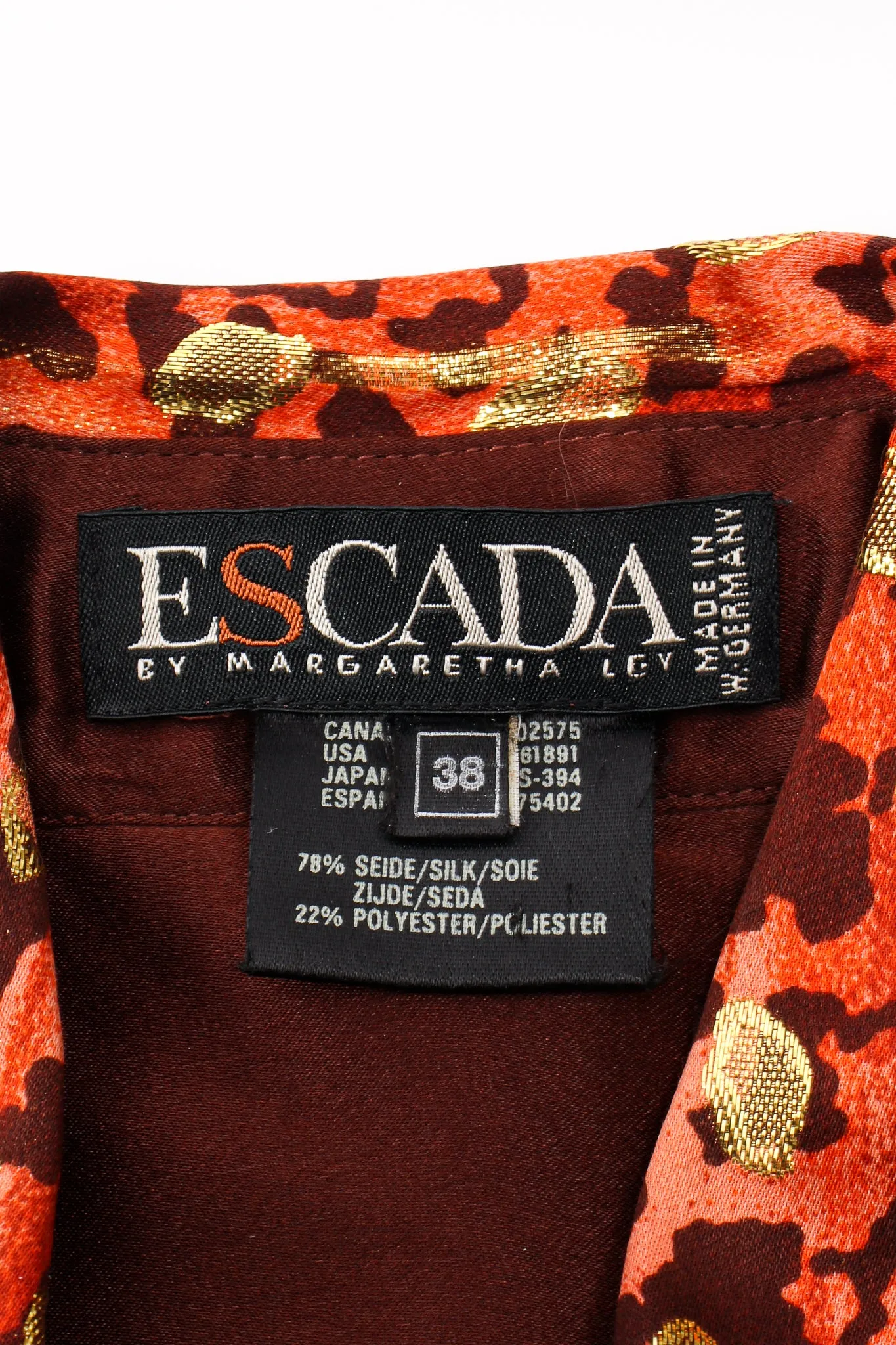 Animal Print Brocade Shirt