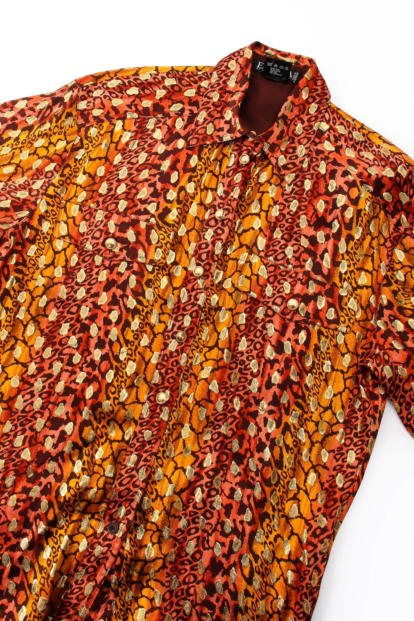 Animal Print Brocade Shirt