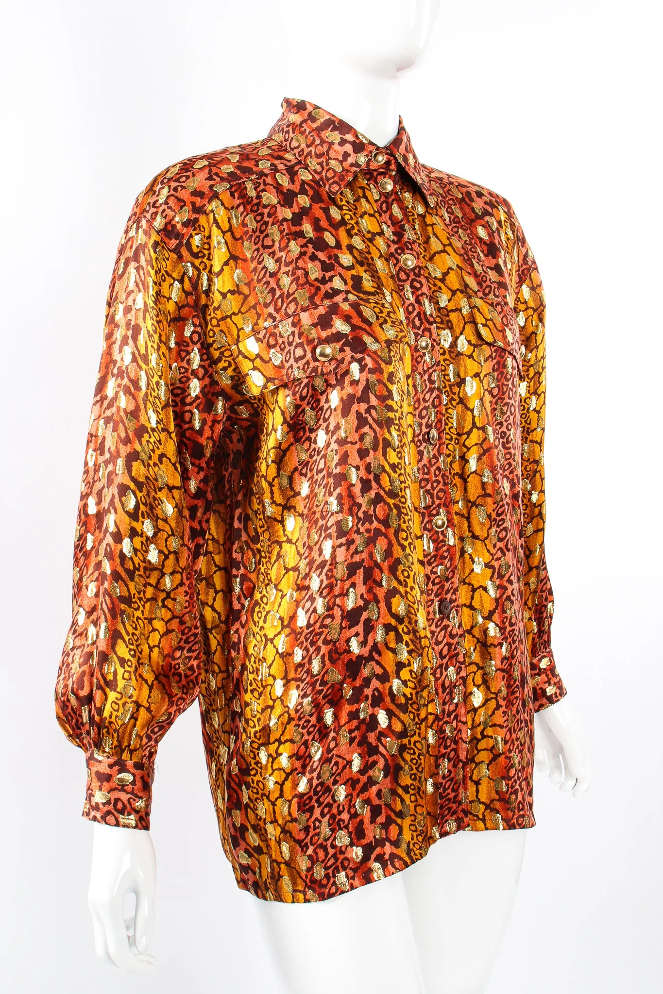 Animal Print Brocade Shirt