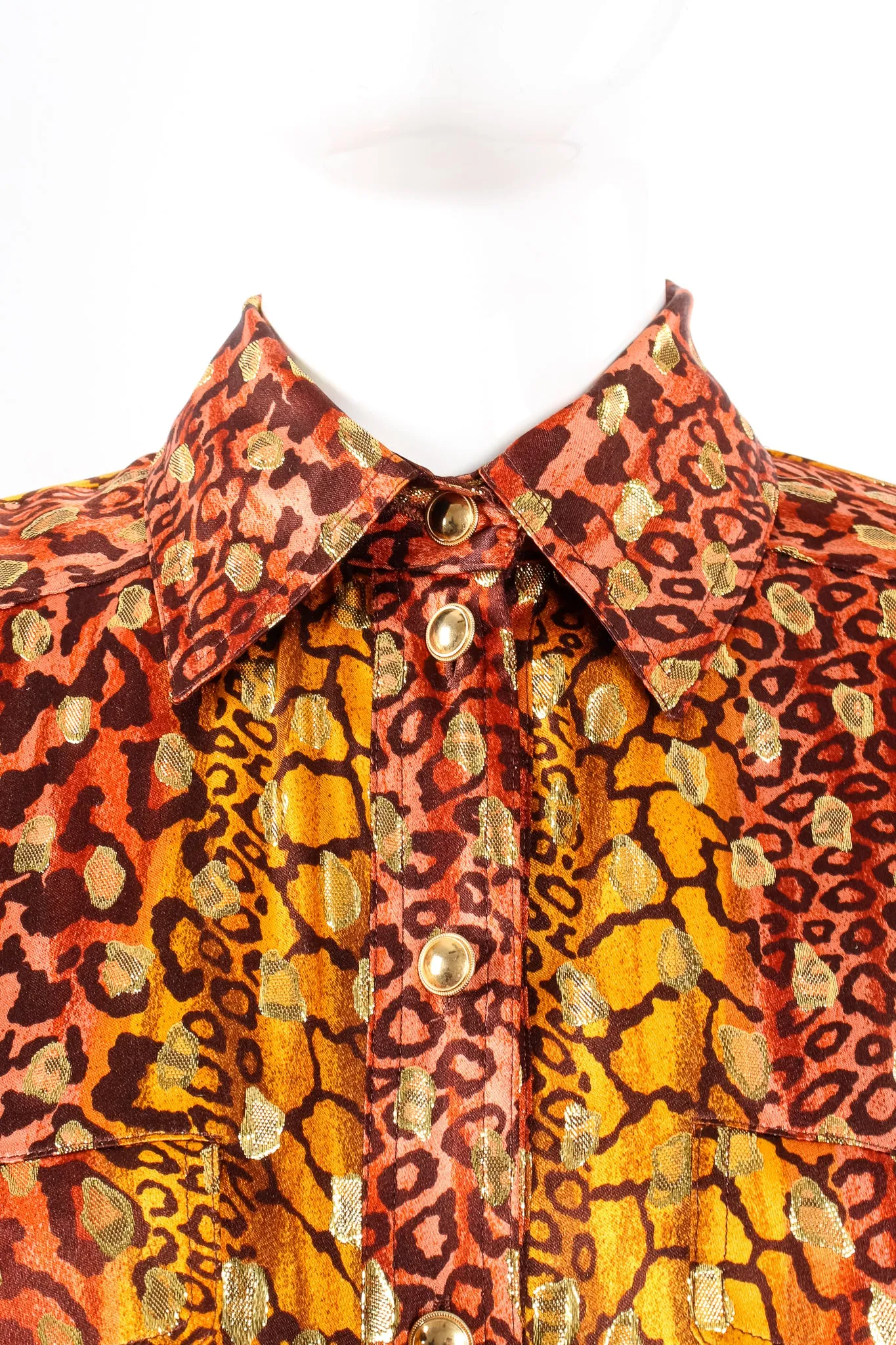 Animal Print Brocade Shirt