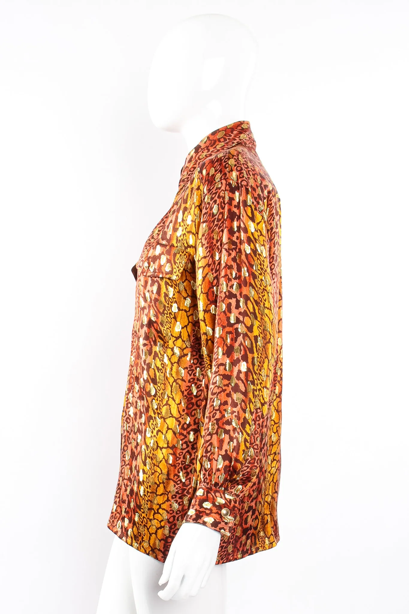 Animal Print Brocade Shirt