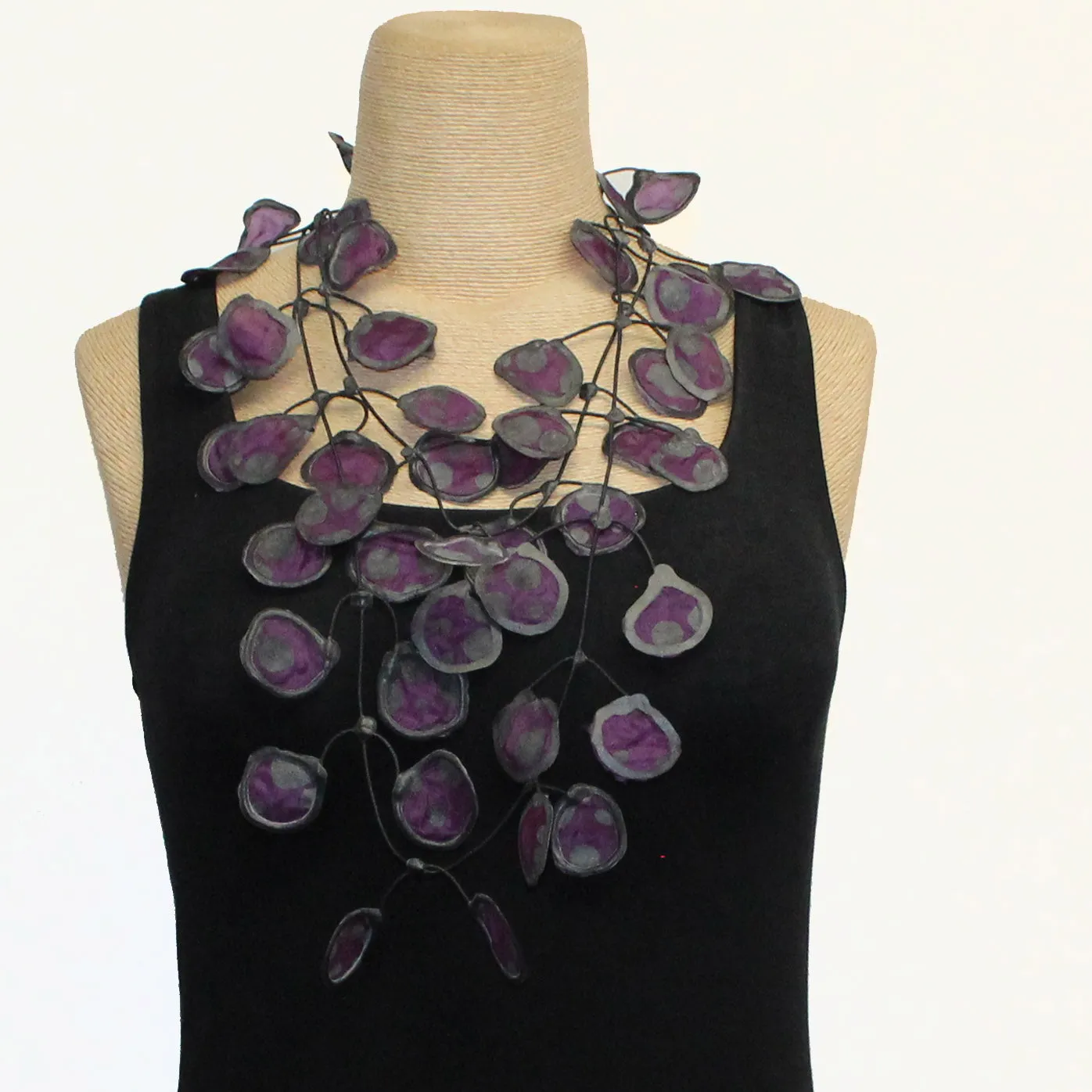 Annemieke Broenink Necklace, Polka Dot, Purple