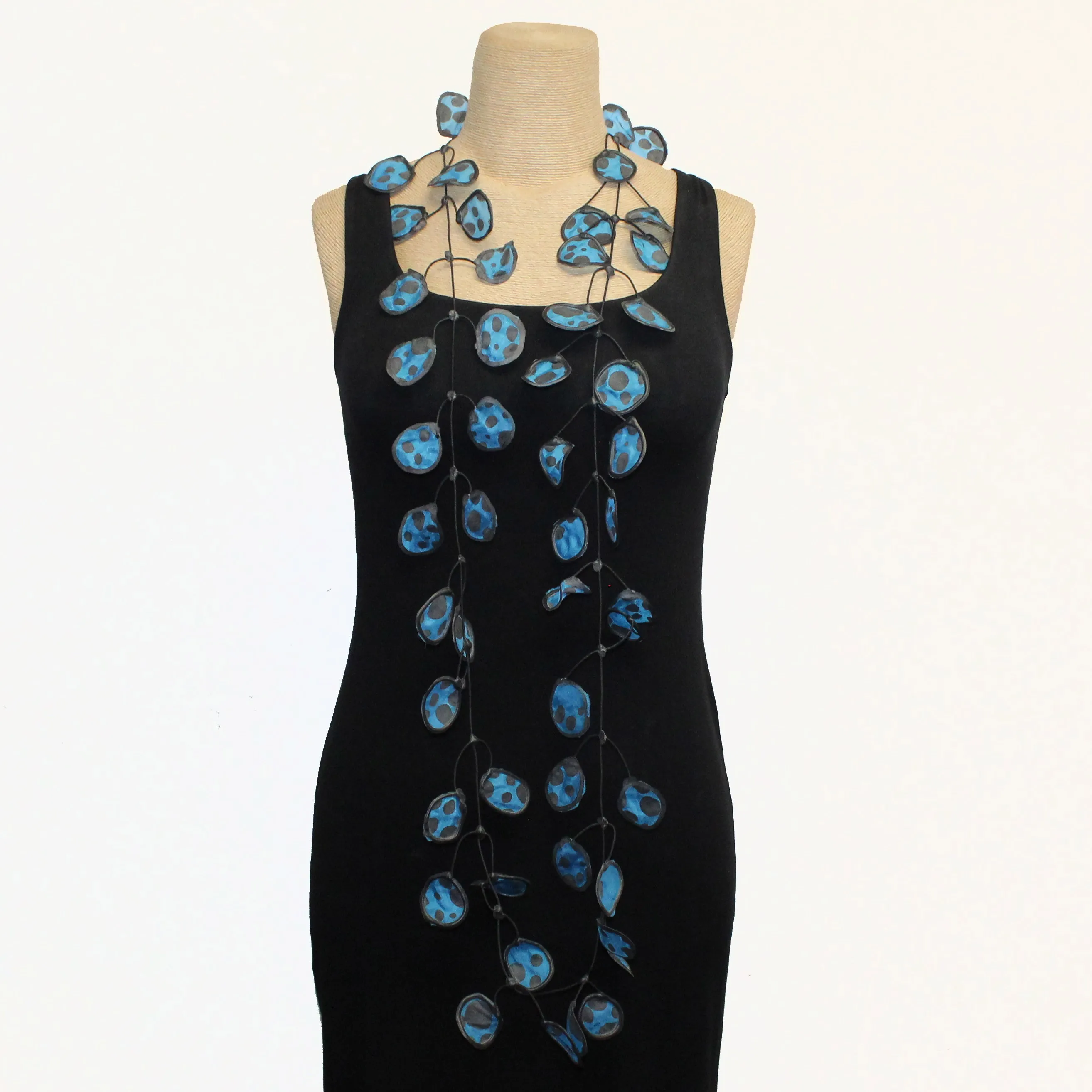 Annemieke Broenink Necklace, Polka Dot, Teal