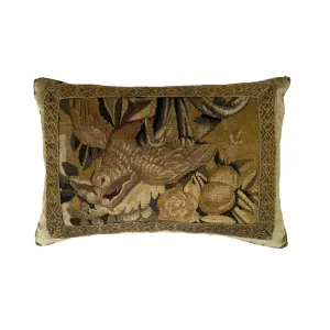 Antique Flemish Tapestry Fragment (#T041424A | 14 x 20”)