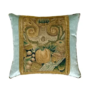Antique Tapestry Fragment (#T093024 | 17 x 19")