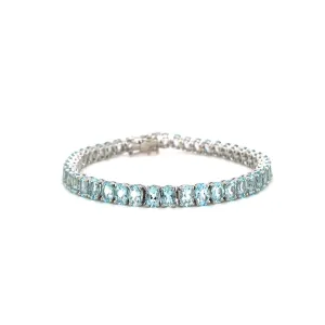 Aquamarine Bracelet in .925 Sterling Silver - KSD 42086