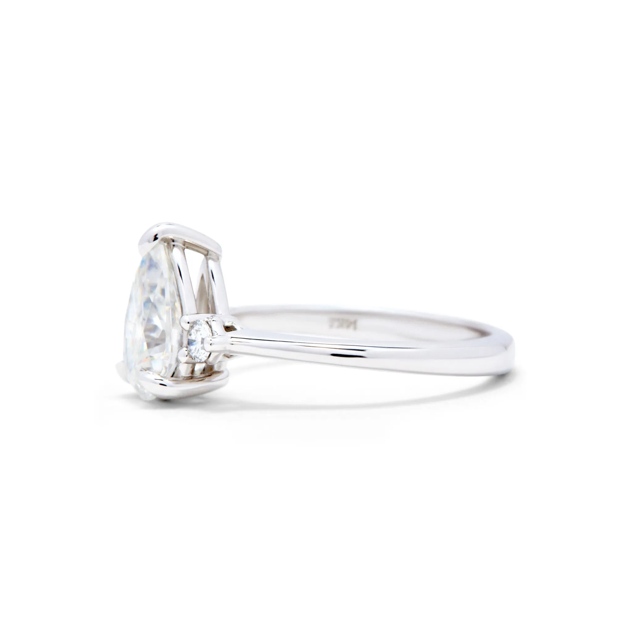 Avea Pear Cut Moissanite Engagement Ring