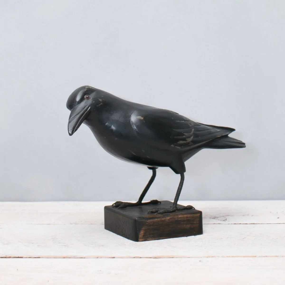 Aviologie - 9" Bird Sculpture (Crow) #CRW-211 / CRW-212
