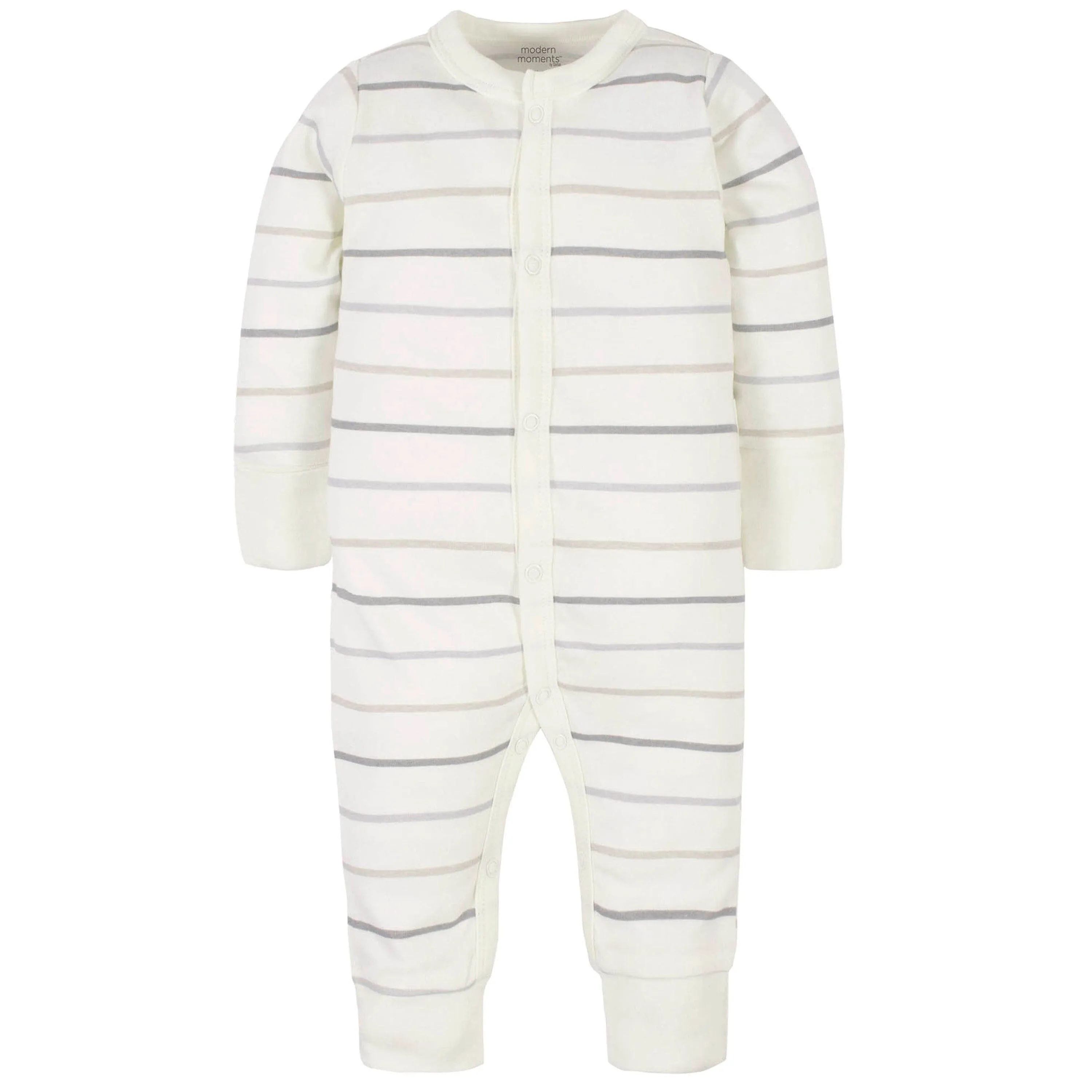 Baby Neutral Stripes Coveralls