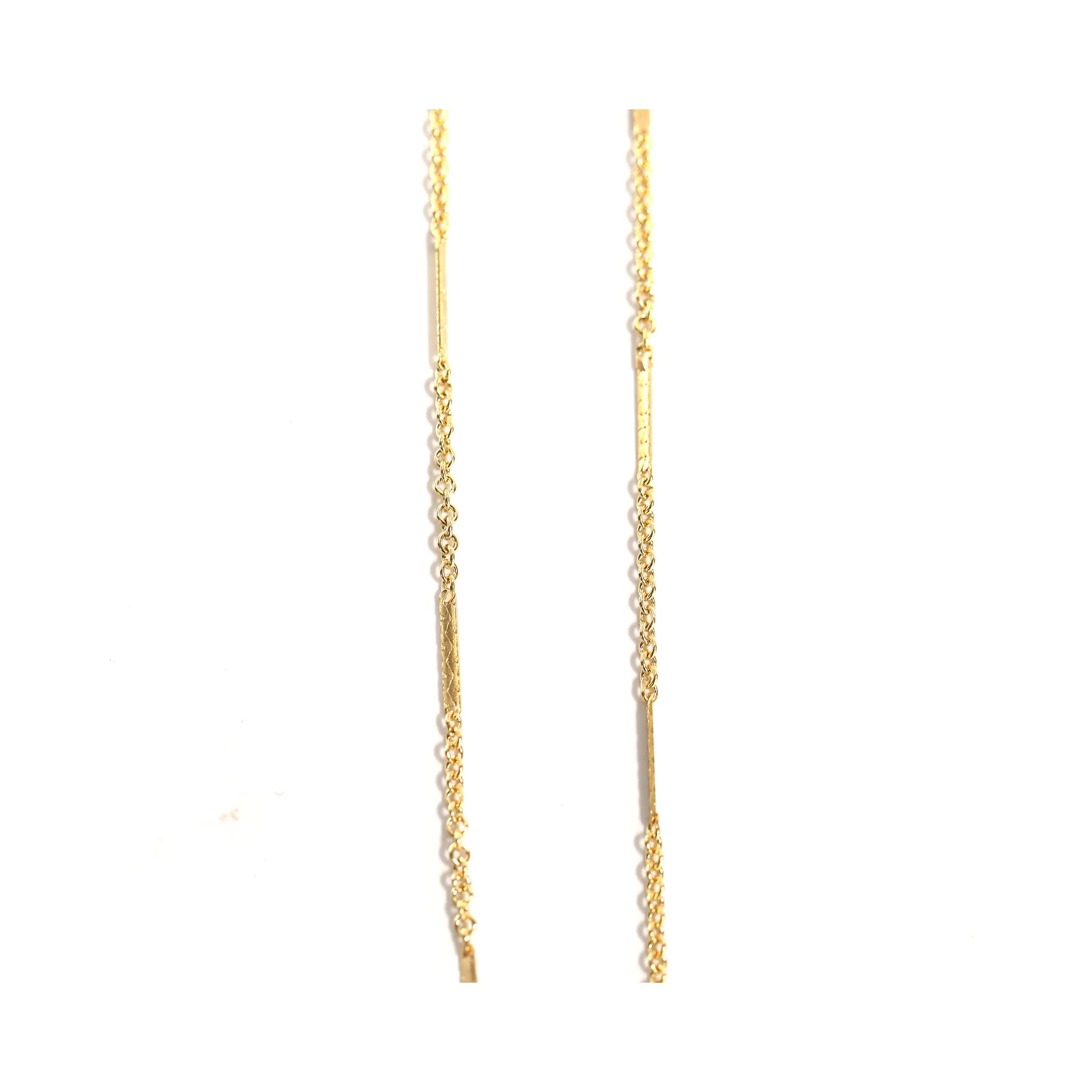 Bar and Cable Chain Necklace