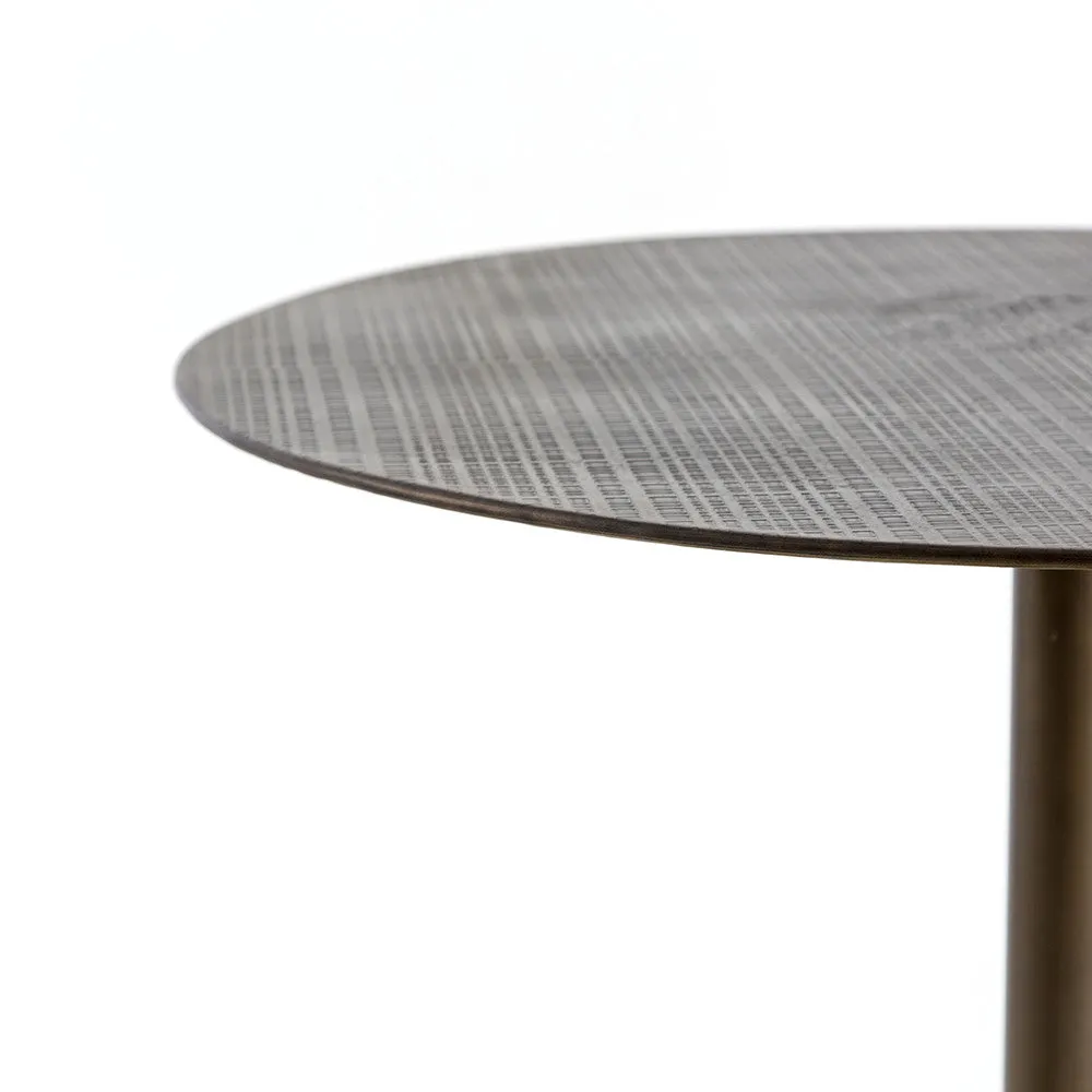 BAR TABLE-AGED BRASS