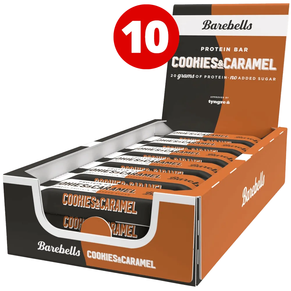 Barebells Protein Bar Cookies & Caramel - 10x55g.