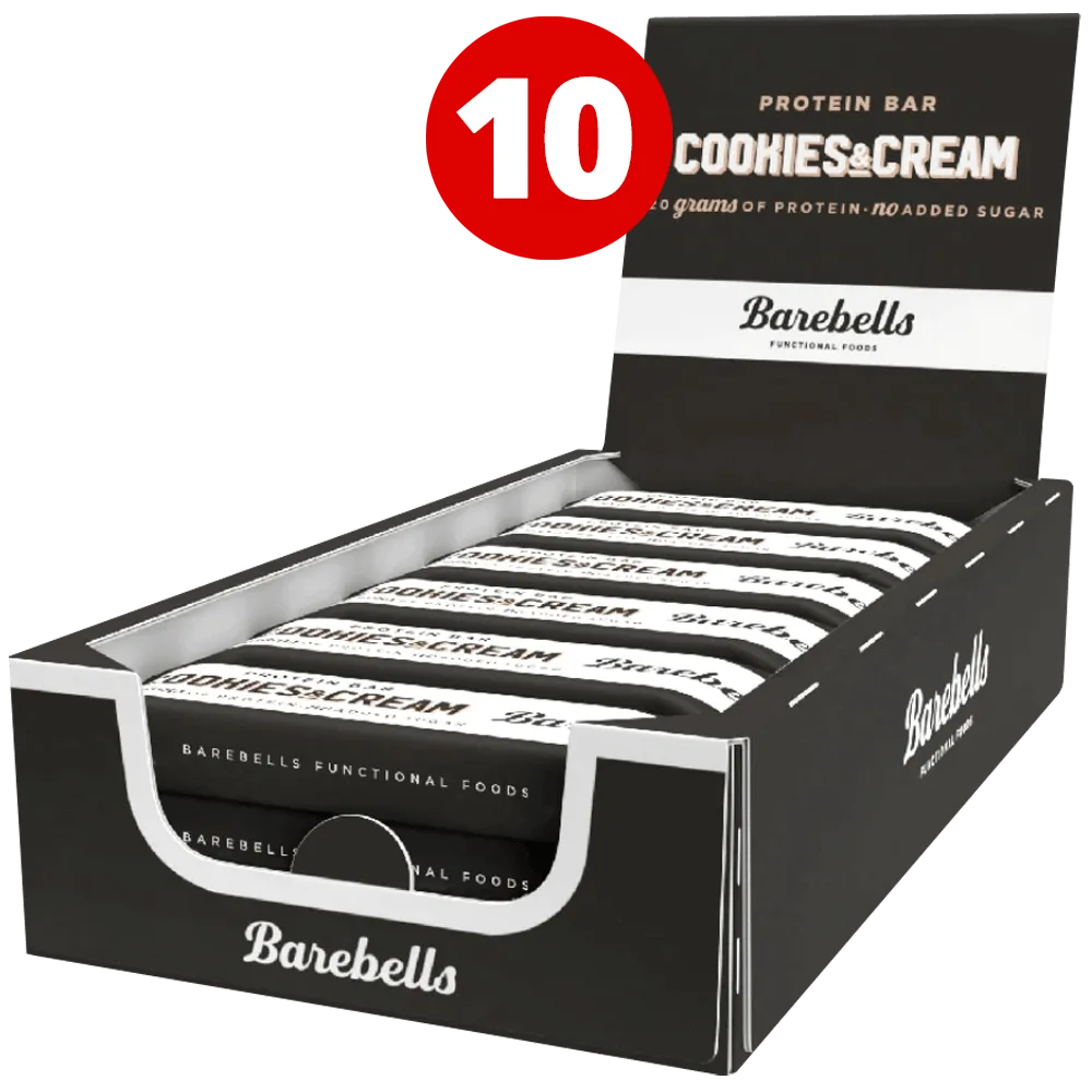 Barebells Protein Bar Cookies & Cream - 10x55g.