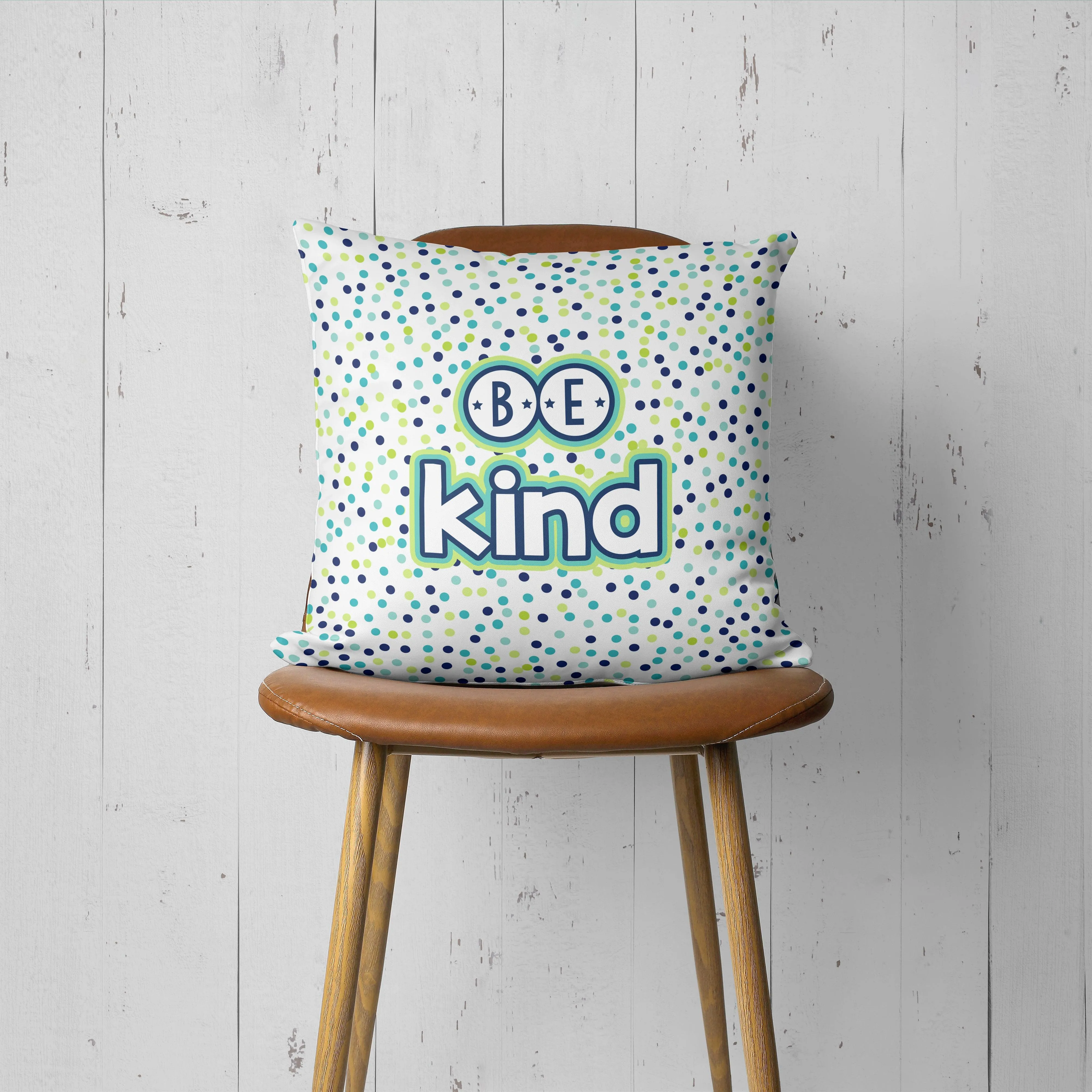 Be Kind Polka Dot Playroom Pillow