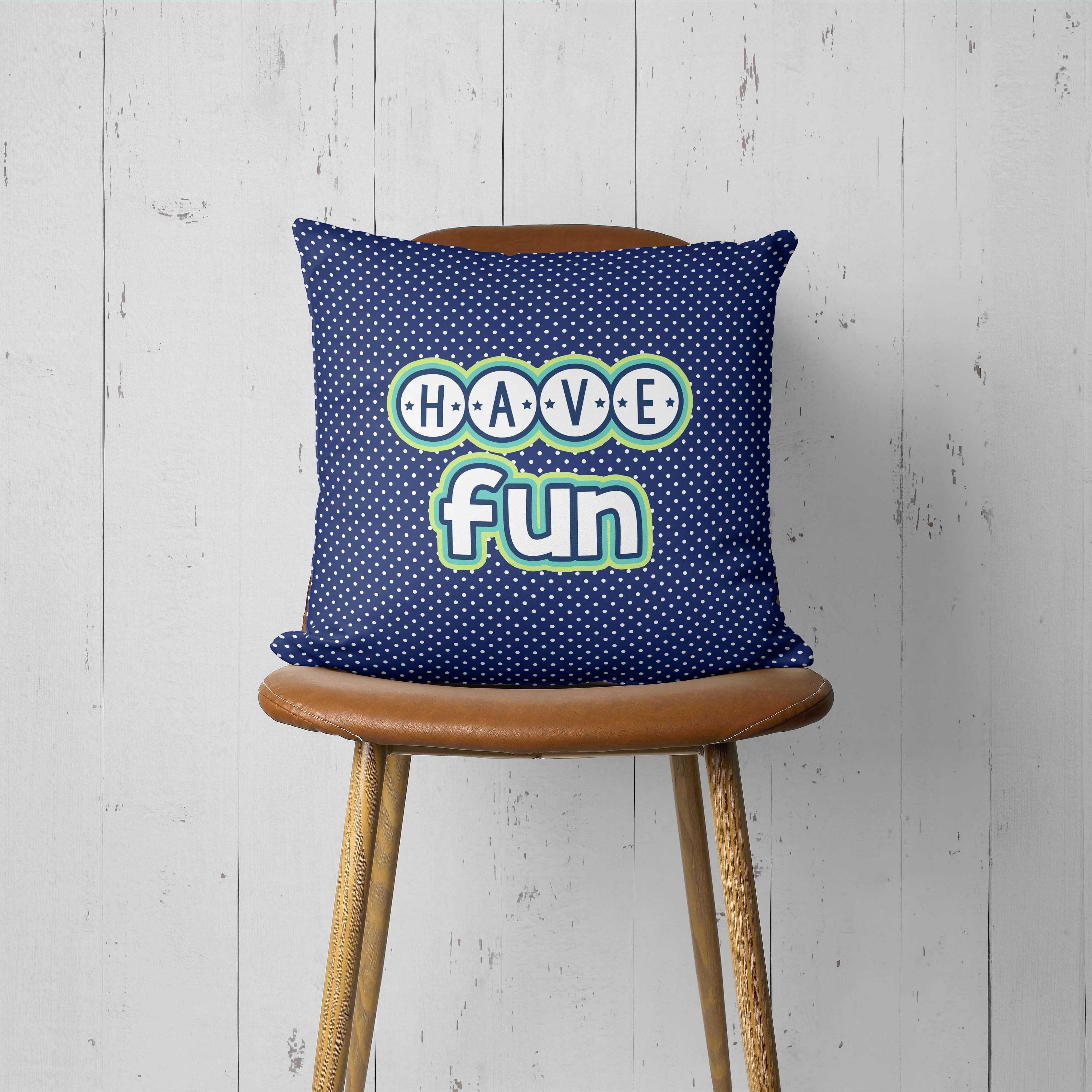 Be Kind Polka Dot Playroom Pillow