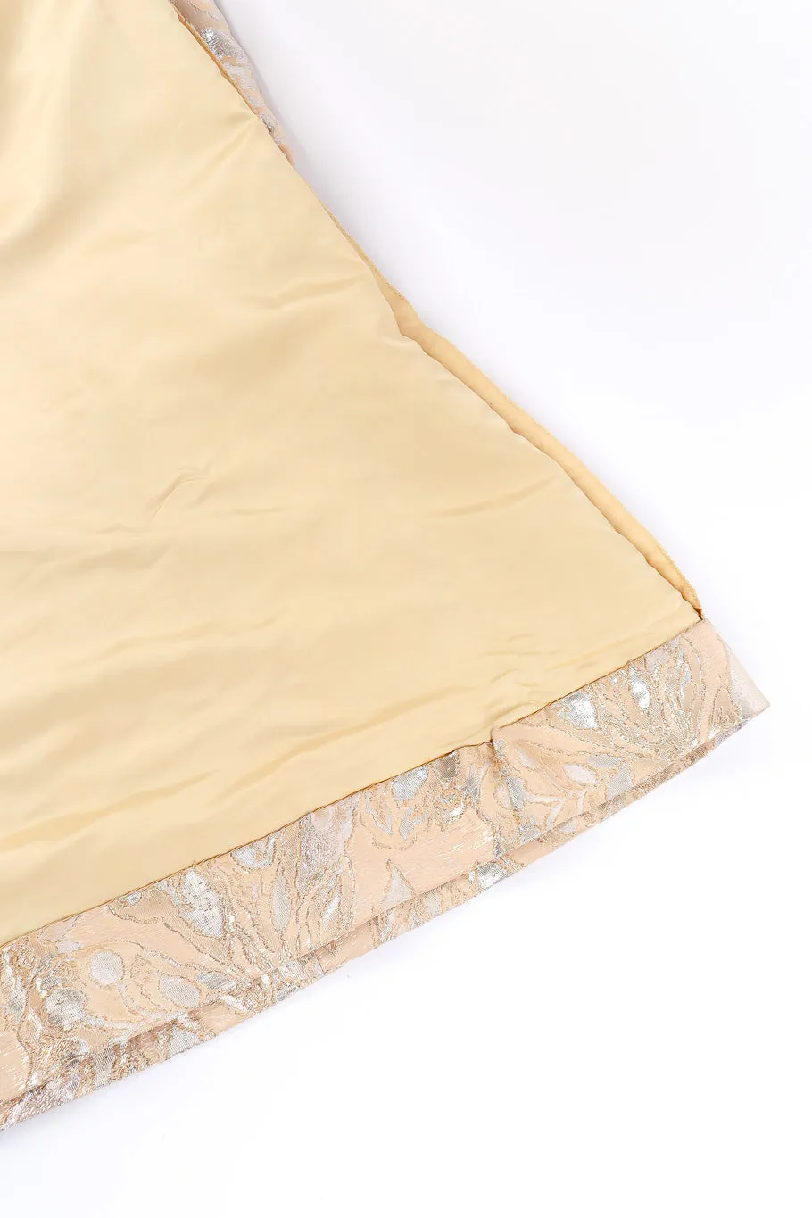 Beaded Brocade Empire Gown