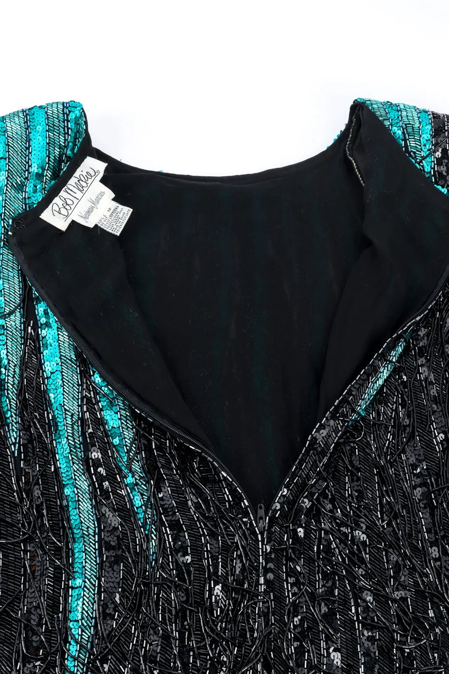 Beaded Fringe Sequin Top
