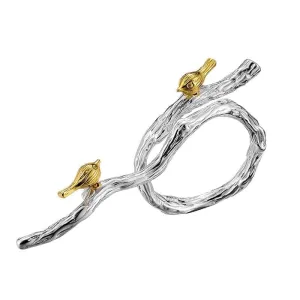 Bird on Branch Adjustable Ring
