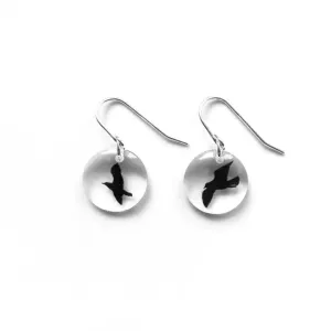 Black Drop Designs - Earrings - Round (Bird)