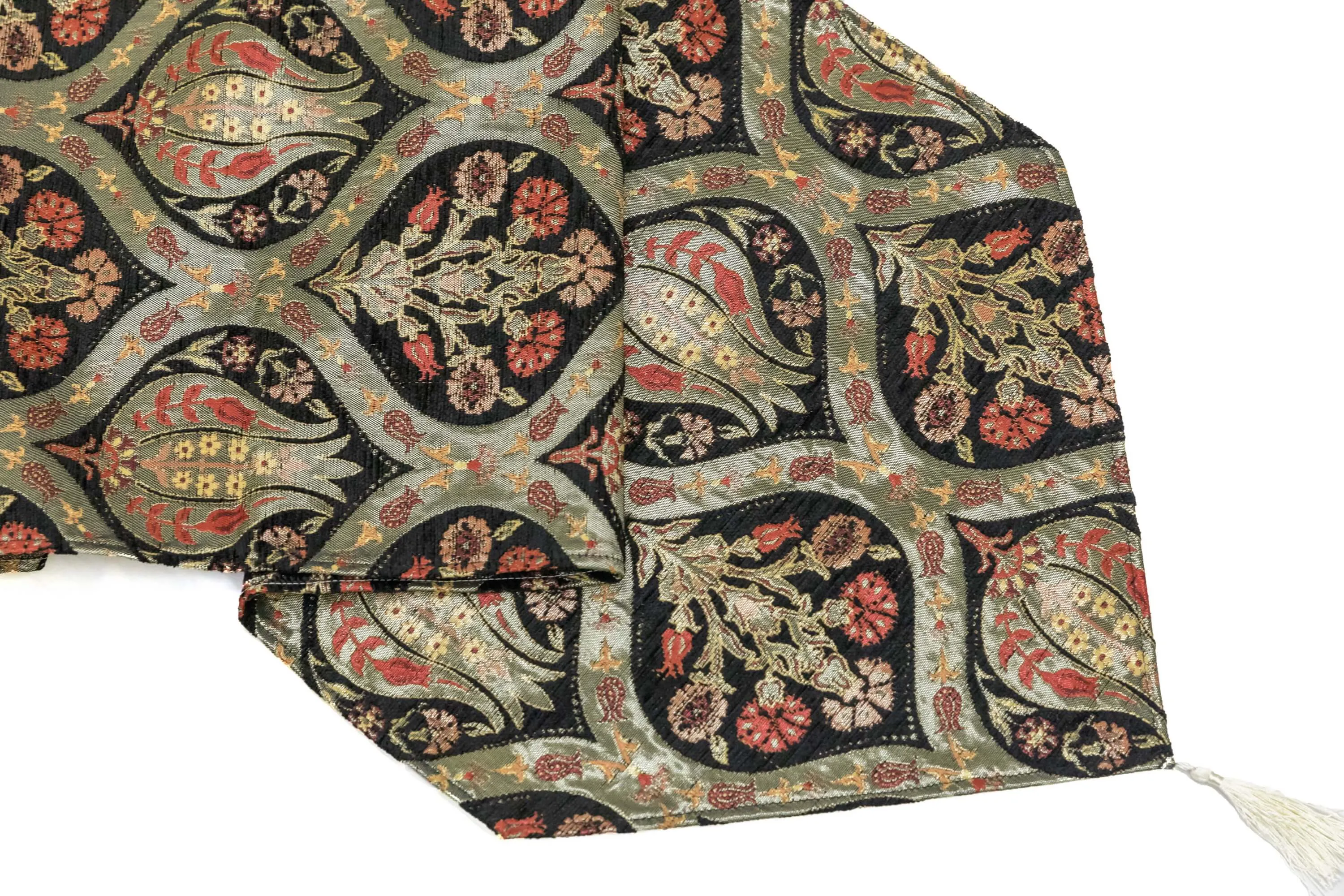 Black Turkish Cotton Table Runner