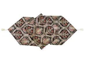 Black Turkish Cotton Table Runner
